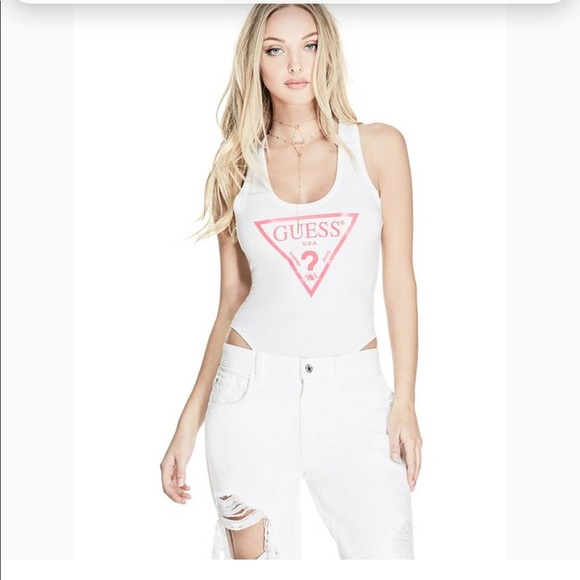 guess white bodysuit